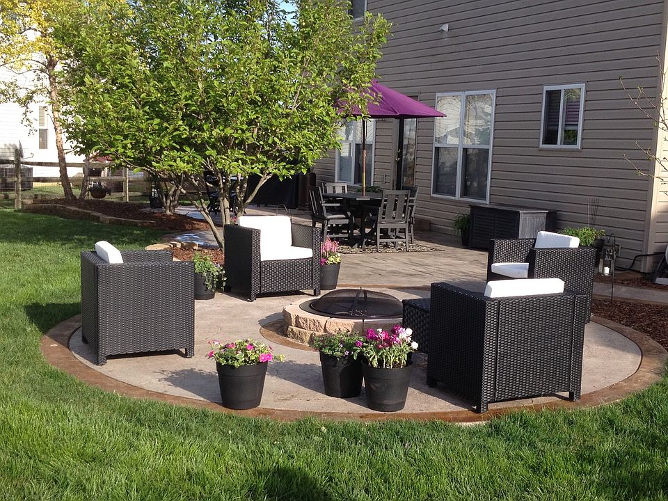 stamped concrete patio