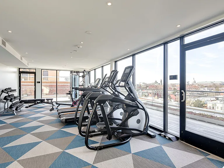 The Stanton rooftop 24-hour fitness center