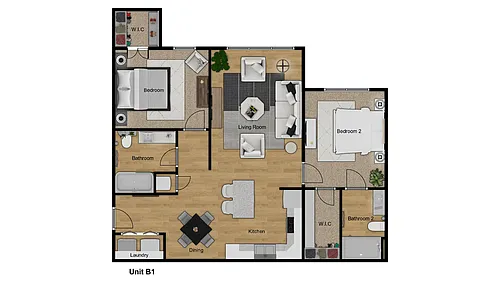 Floor plan 2X2