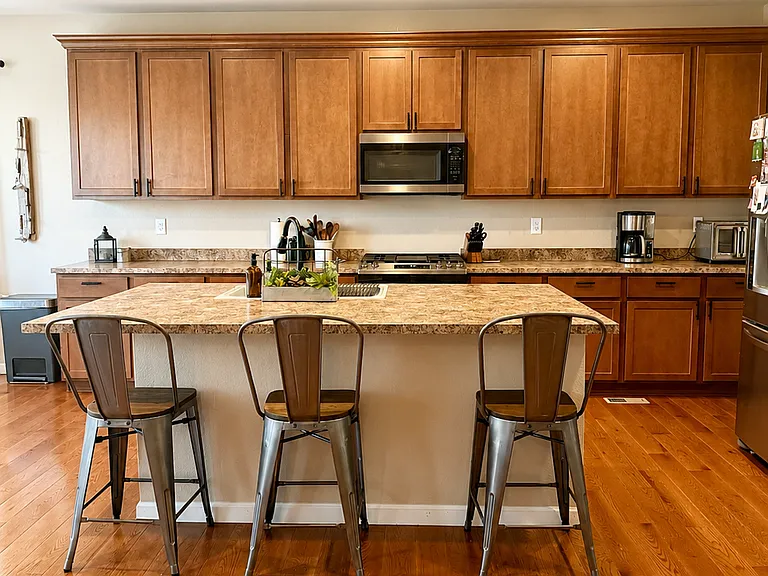 kitchen with walk in pantry