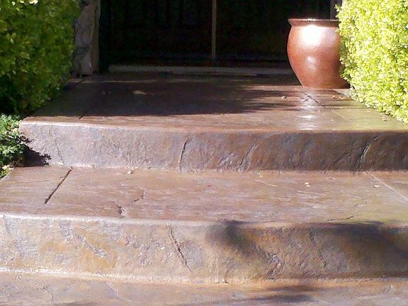 Stamped Concrete Staircase
