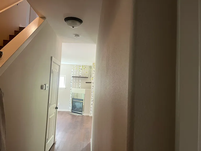 hallway looking into living room
