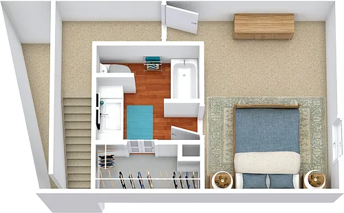 Floor plan The Clearwater Townhome