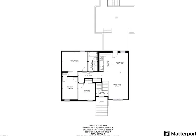 3 bed, 1.5 bath, 1248 sqft, $1,875 — Photo 2
