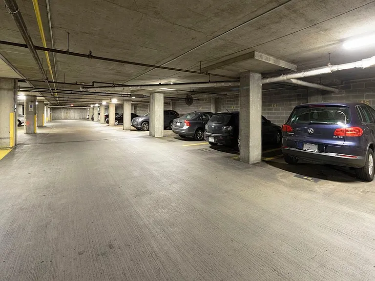 Controlled access parking garage