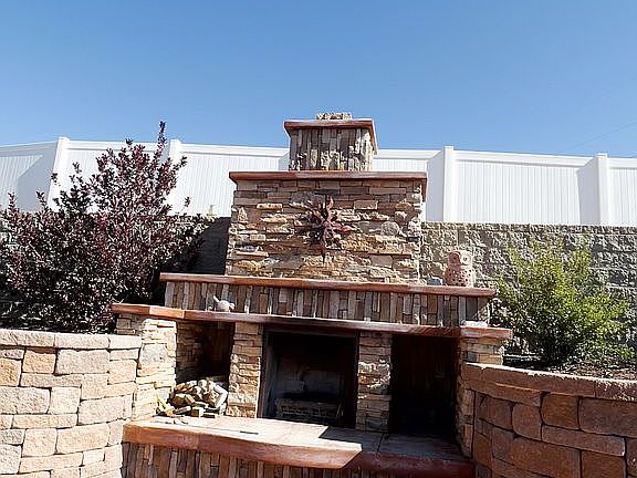 Outdoor Backyard Fireplace