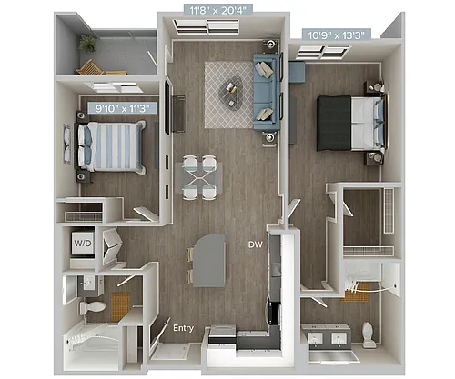 Floor plan Furnished-f-B2U-B2S-1033