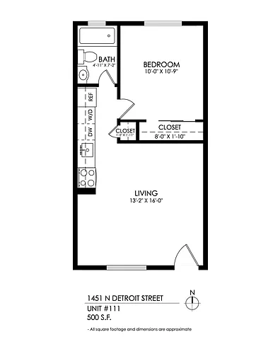 Floor plan 1 Bedroom
