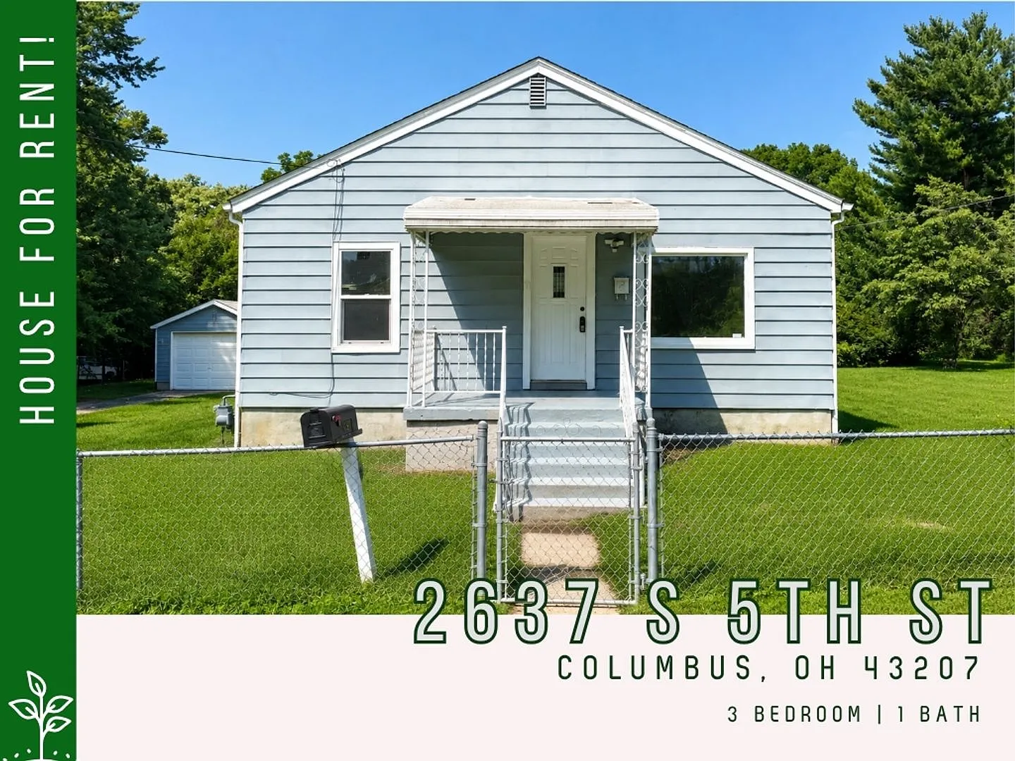 Spacious 3BR South Columbus Home with Sunroom, Full Basement, Garage, and Large Yard! — Photo 1
