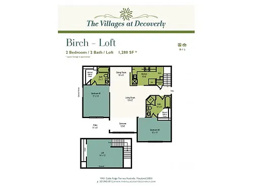 Floor plan Birch Loft