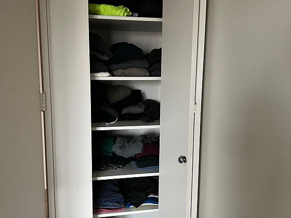 Closet in bedroom