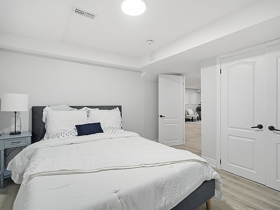 Bedroom 1 is private with it''s own ensuite which includes a rainshower, toilet and sink with storage. The windows are covered with shutters and a nightable and lamp are included. This room is suitable for 1 renter.