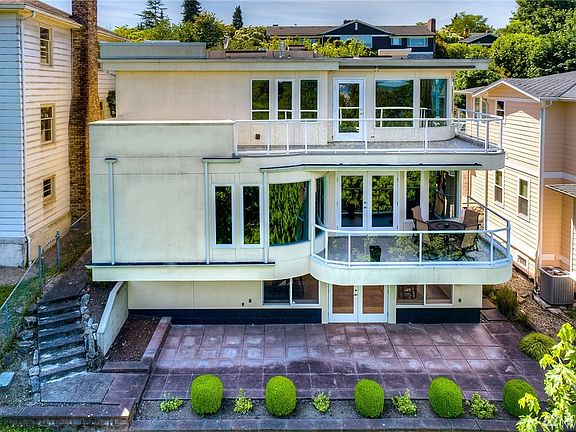 This multi-level home provides inviting transitions between indoors and out.