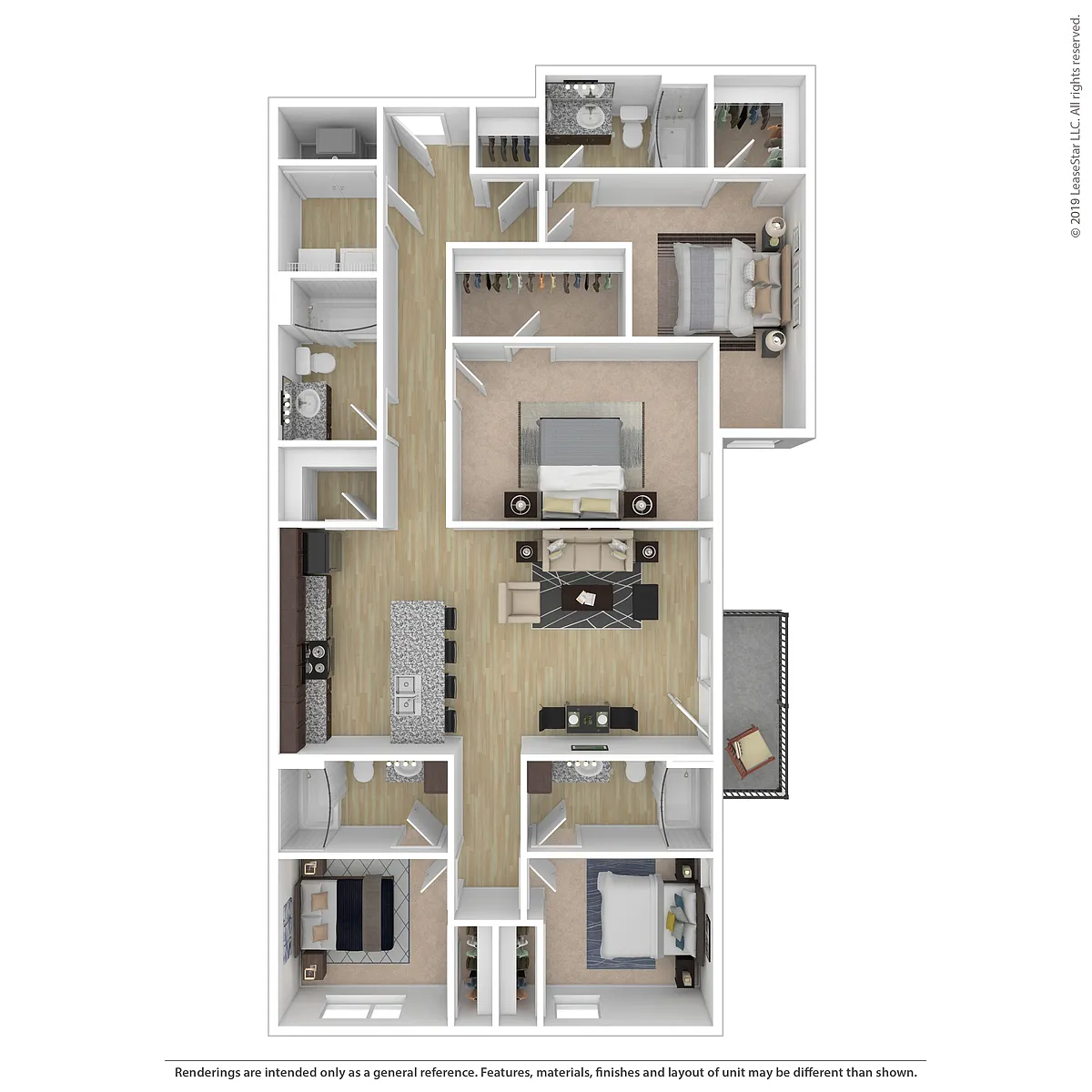 Floor plan The Navigator (per bed)