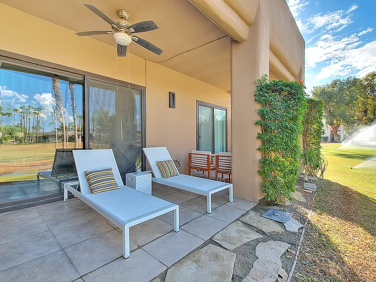 Back patio. Lots of room for seating