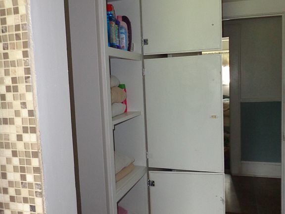 bathroom built in storage