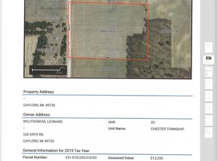 Chester Rd, Gaylord, MI 49735