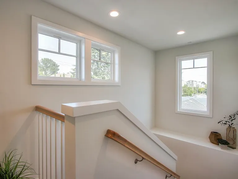 Master suite stairway on third floor