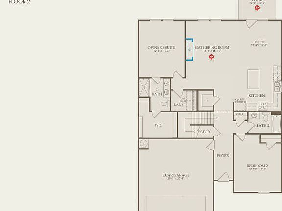 Starling Floor Plan, Quick Move-In Home, Floor 1
