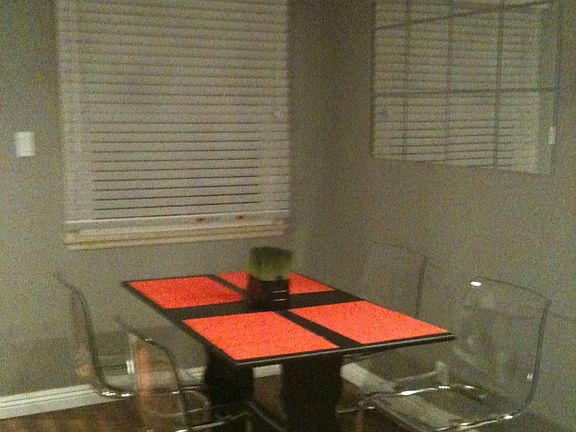 Dining Nook: New Paint, Lighting, Floors, Baseboard, etc.