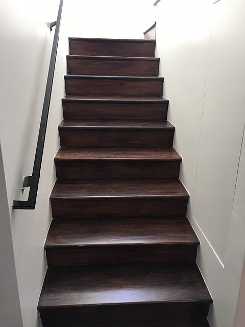 Stairs to 3 level bedrooms