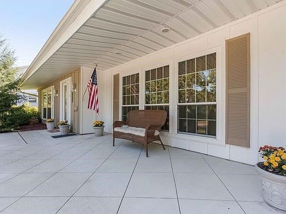 Front Porch with Stamped Concrete