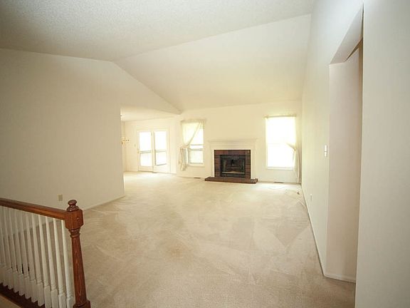 Family room with gas fireplace