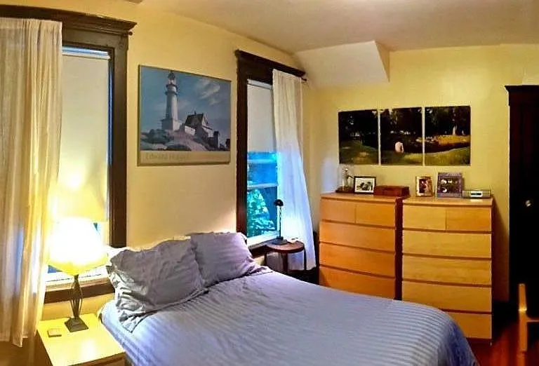 two almost identical bedrooms.