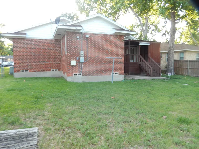 Rear view of house