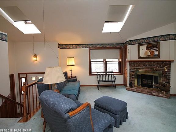 Two additional skylights provide more light in this space.