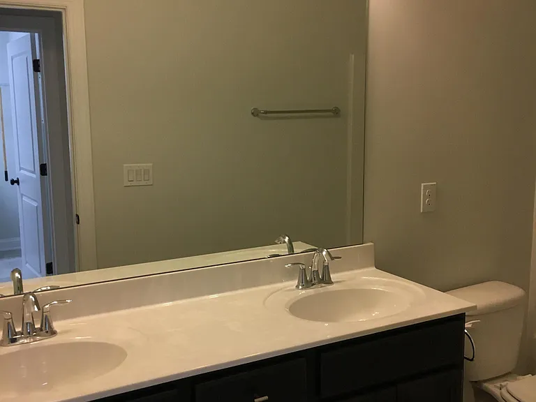 Hall bath with double sinks