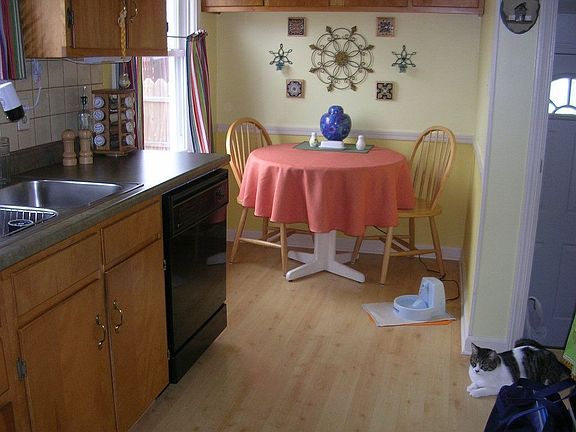 Bright, eat-in kitchen.