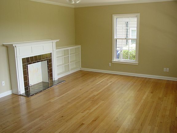 Large living room with built ins