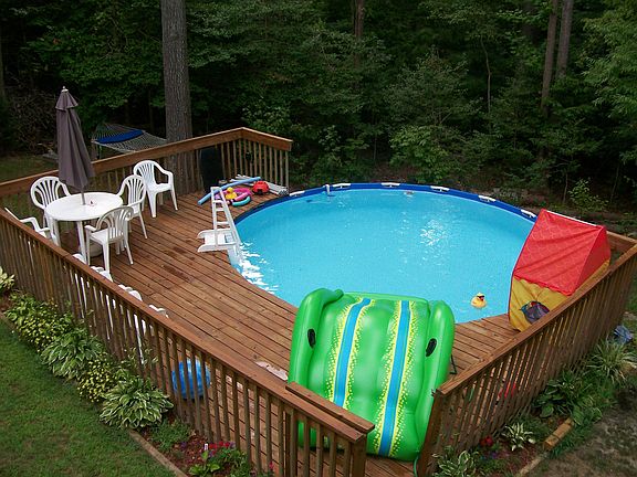 Pool and deck (backyard)