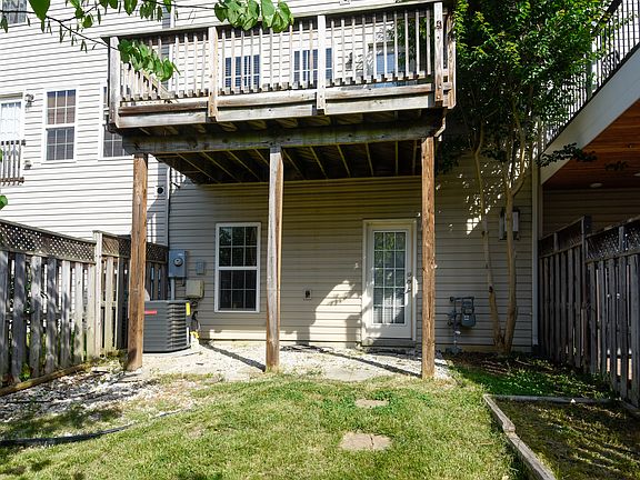 Rear view and back yard