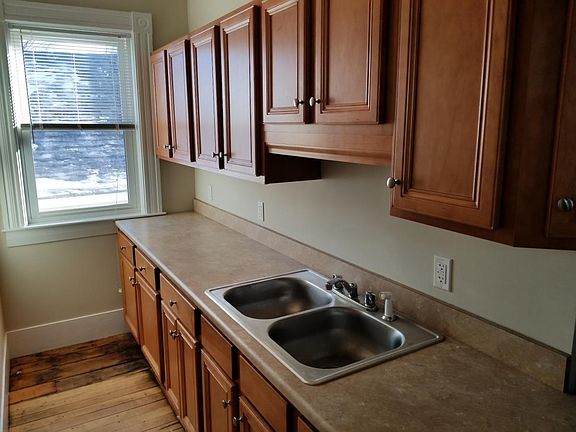 All new cherry cabinets