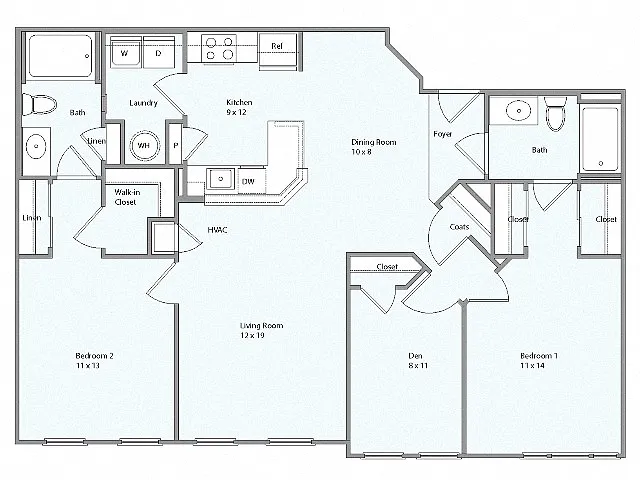 Floor plan Cumberland - Den