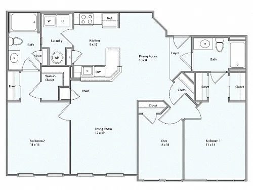 Floor plan Cumberland - Den