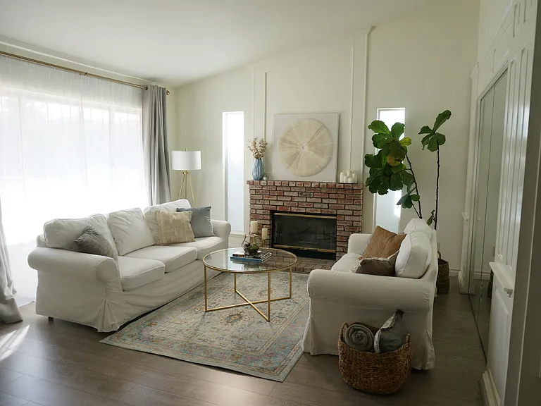 Living room with furniture