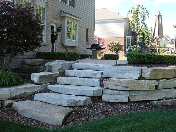 Raised Stone Deck