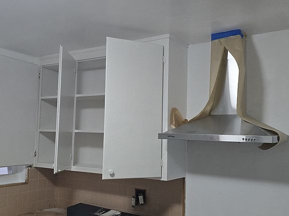 Kitchen is being updated.