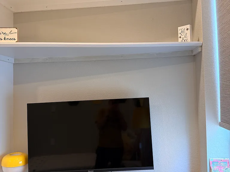 Twin Bedroom Desk & Shelves