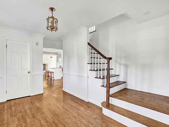 Entry foyer: The kitchen and family room are to the left of the entry.