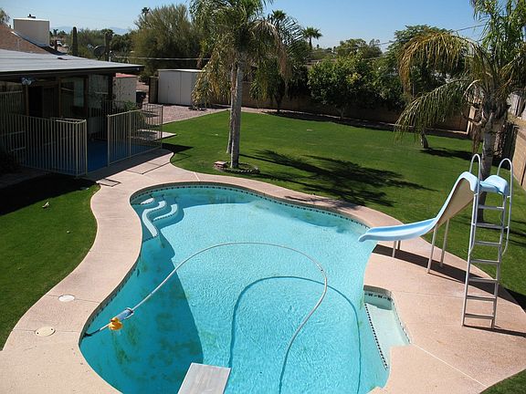 Pool in large yard