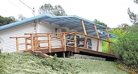 Cottage from below