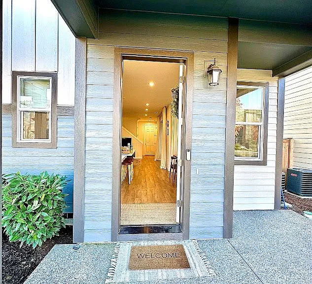 Front door and porch