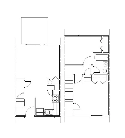 Floor plan 1BR HUD 60%