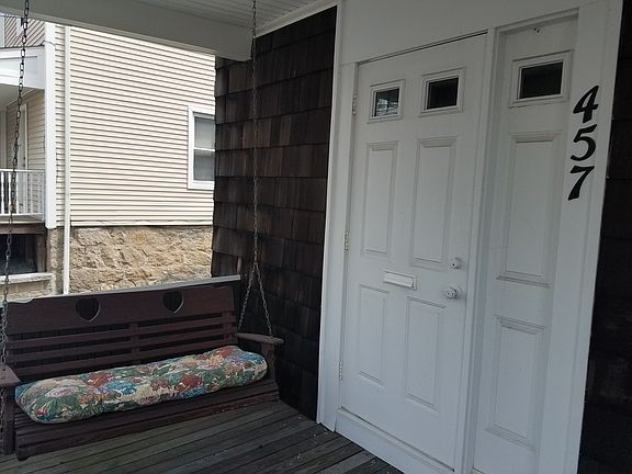 Front porch, mail slot