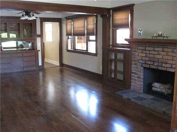 Living room, fireplace