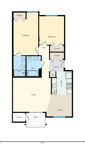 Floor plan 2x2 Small